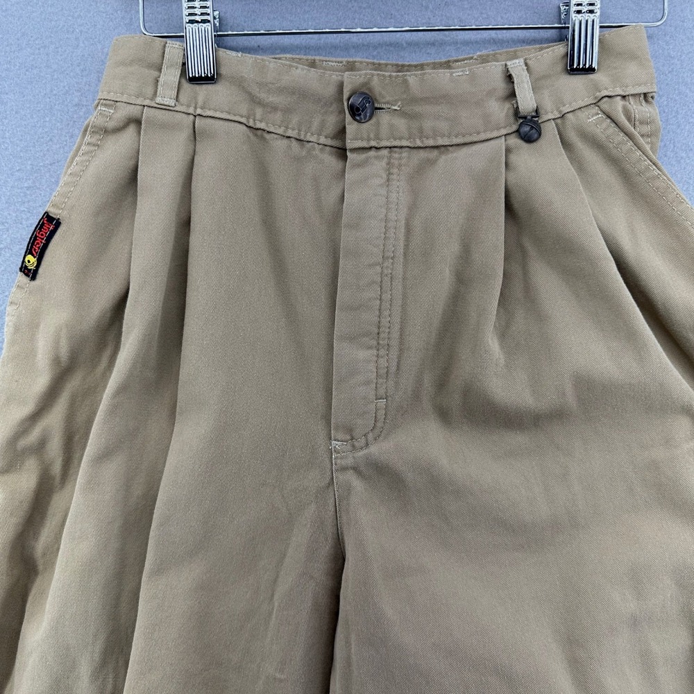 VTG Jinglers Made in Holland Pleated Khaki Cargo Pants SZ 38 (24x27" USA) 90s